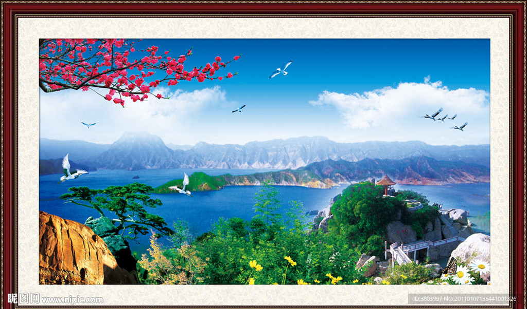 山水画 山水风景