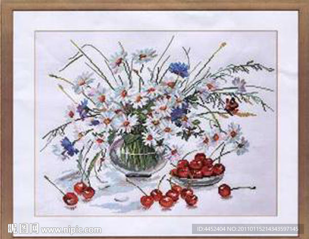 十字绣源文件 野菊花2 图纸