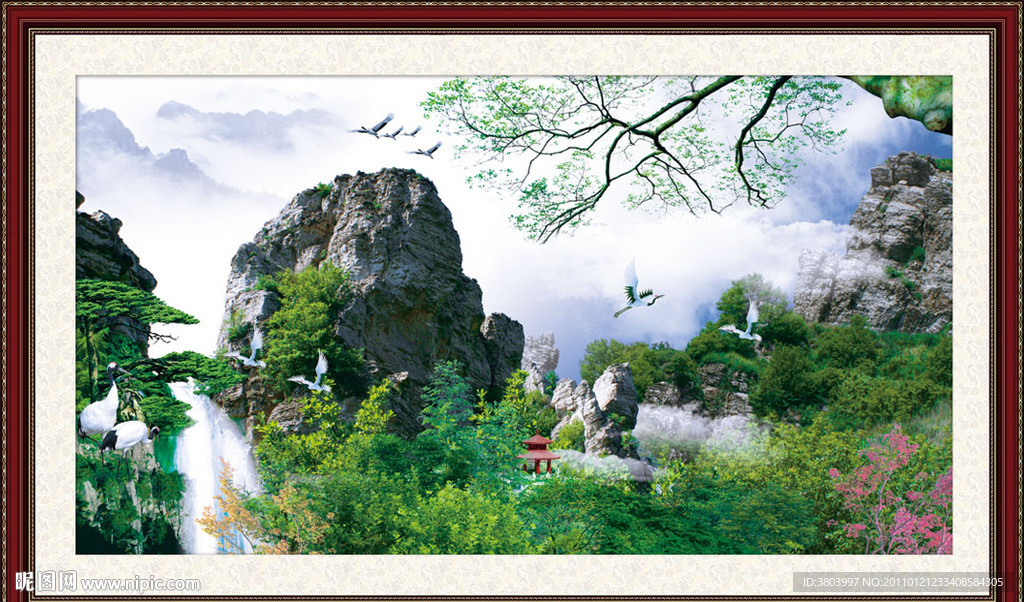 山水画 山水风景