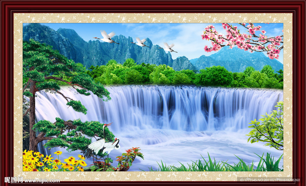 自然风景山水画