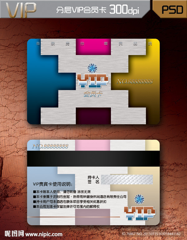 时尚VIP卡 商业VIP 科技 前卫