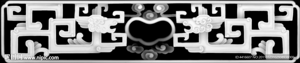 古典图案灰度图