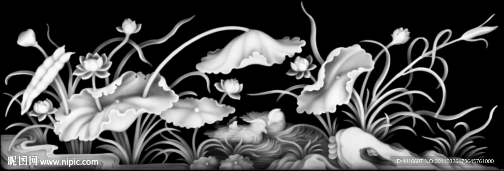 花鸟风景图