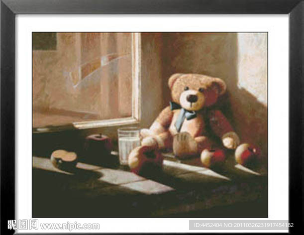 十字绣源文件 孤独的小熊 图纸图片