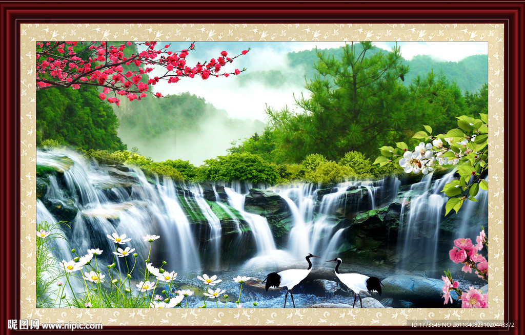 自然风景山水画