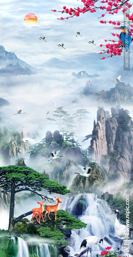 迎客松 松鹤延年