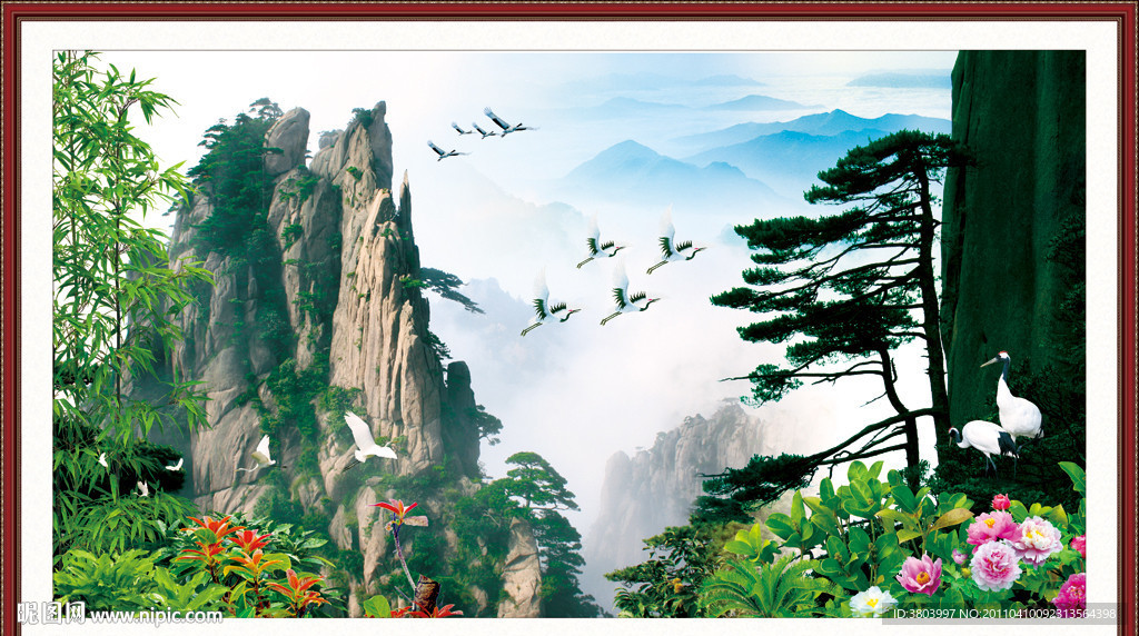 山水画 山水风景