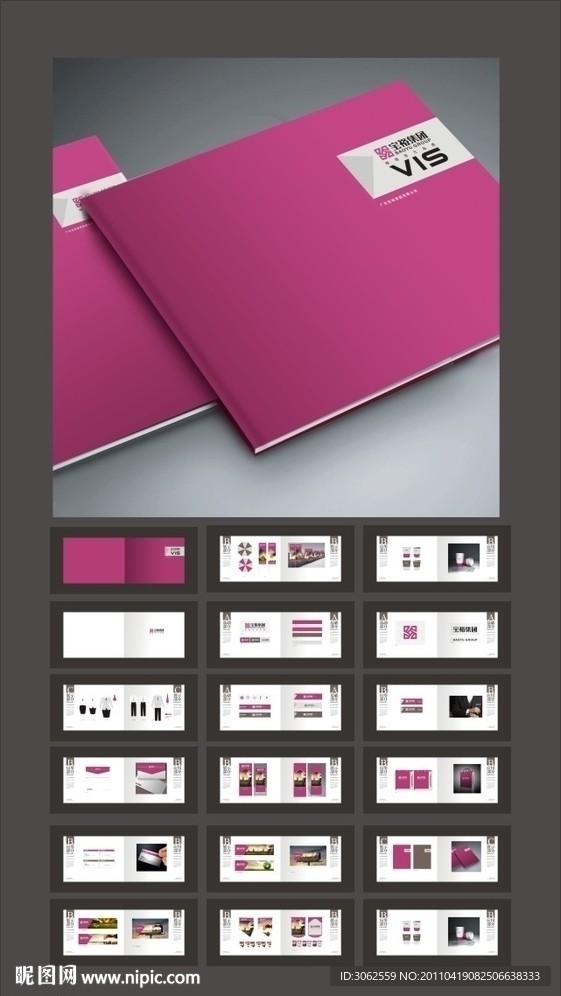 宝裕集团VI VI提案 (效果图是图片)