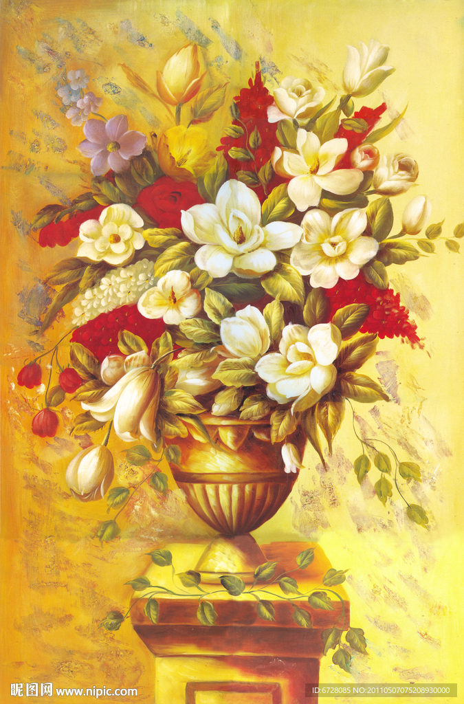 油画花卉