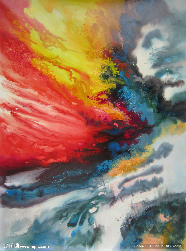 手绘抽象油画