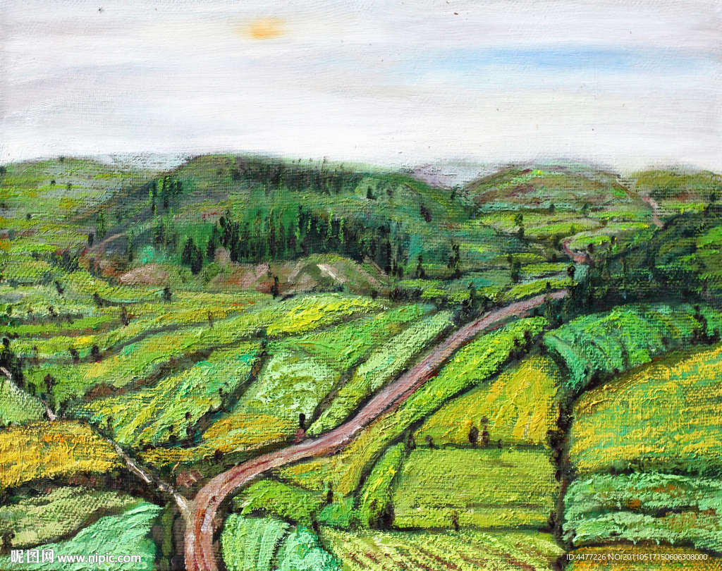 田园油画