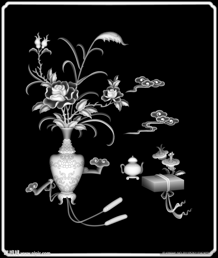 花瓶牡丹