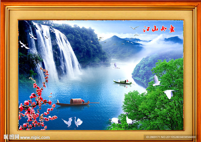 山水桃花