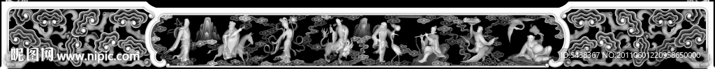 八仙画案