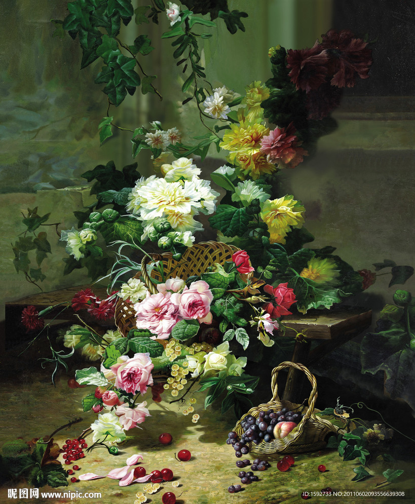 植物花卉立体画序列图