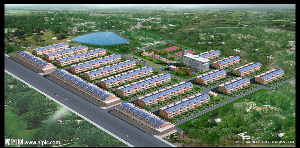 小区鸟瞰 新农村
