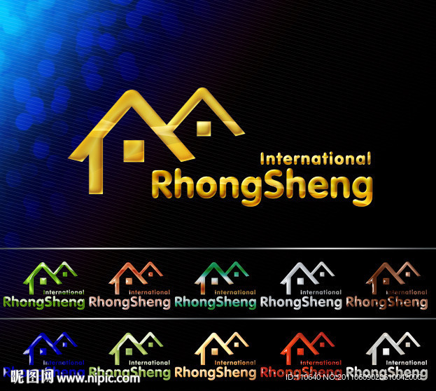 房产logo 地产标志 房屋中介