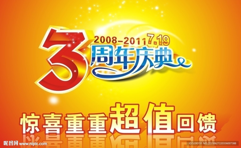 3周年
