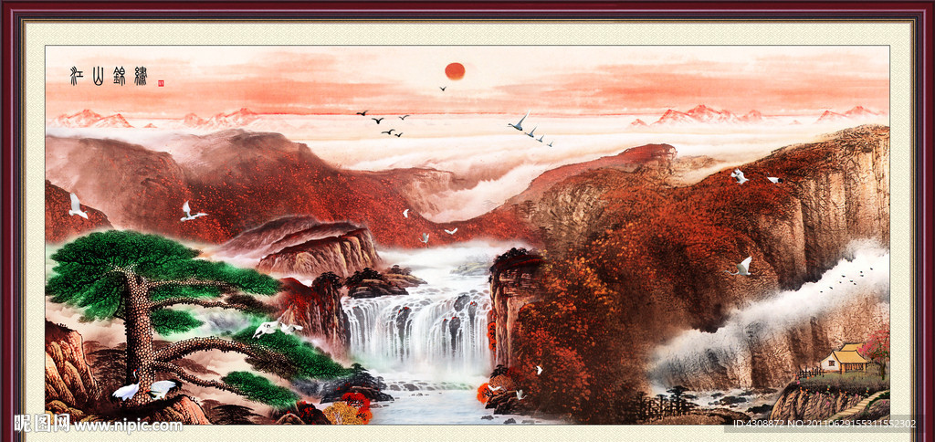 风景画 江山锦绣