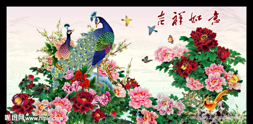 花开富贵 牡丹花