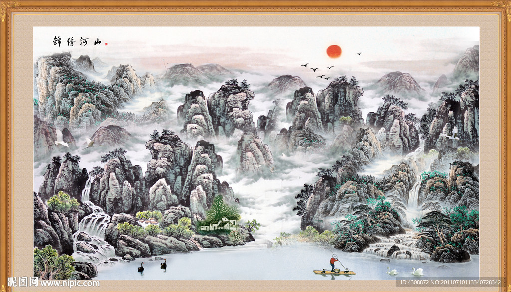 风景画 锦绣河山