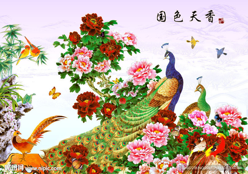 花开富贵 牡丹花