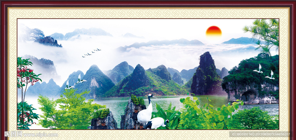 巨幅山水画