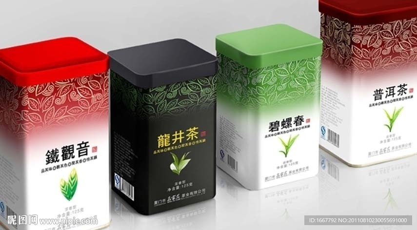 茶叶包装PSD（展开图）