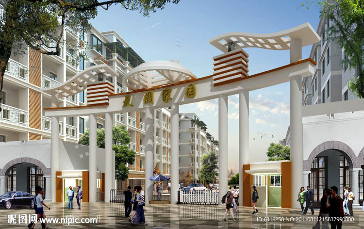 现代景观大门方案