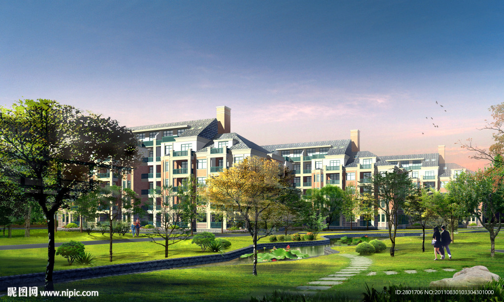 高清晰建筑效果图