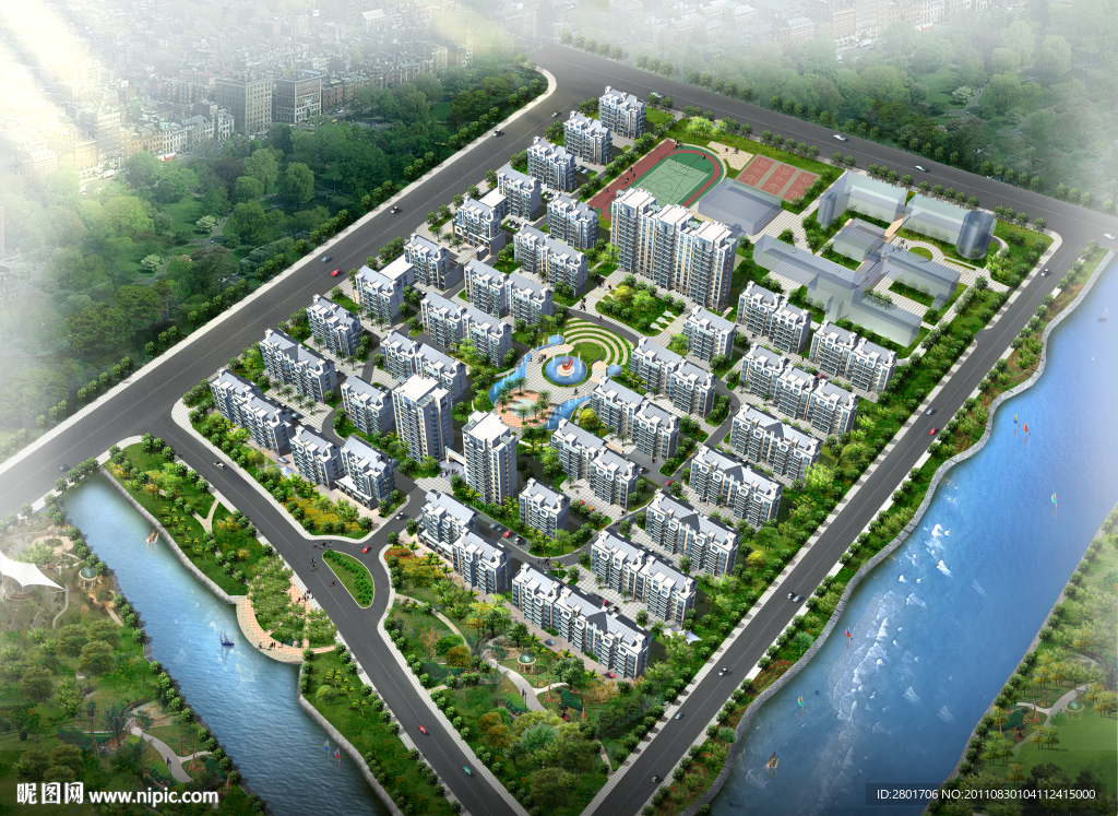 高清晰建筑效果图