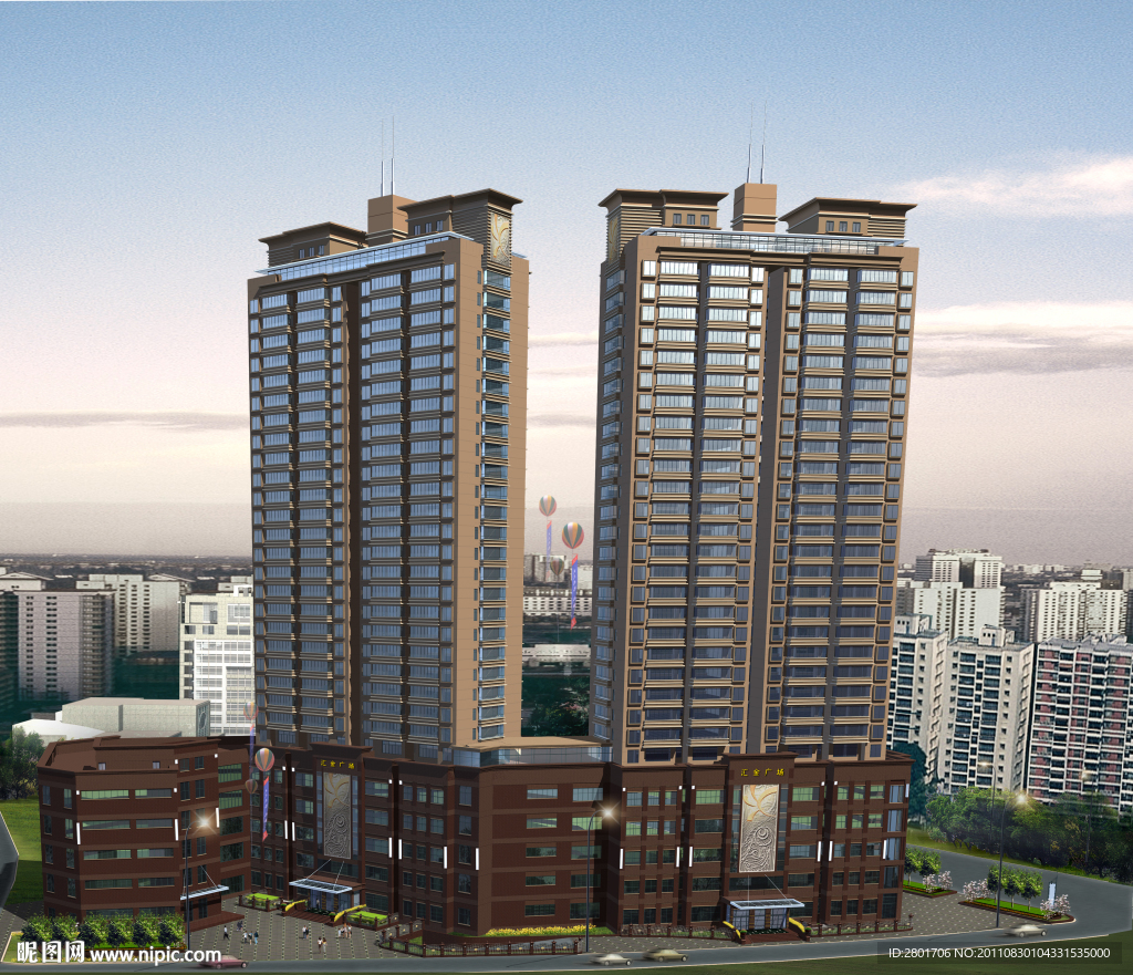 高清晰建筑效果图