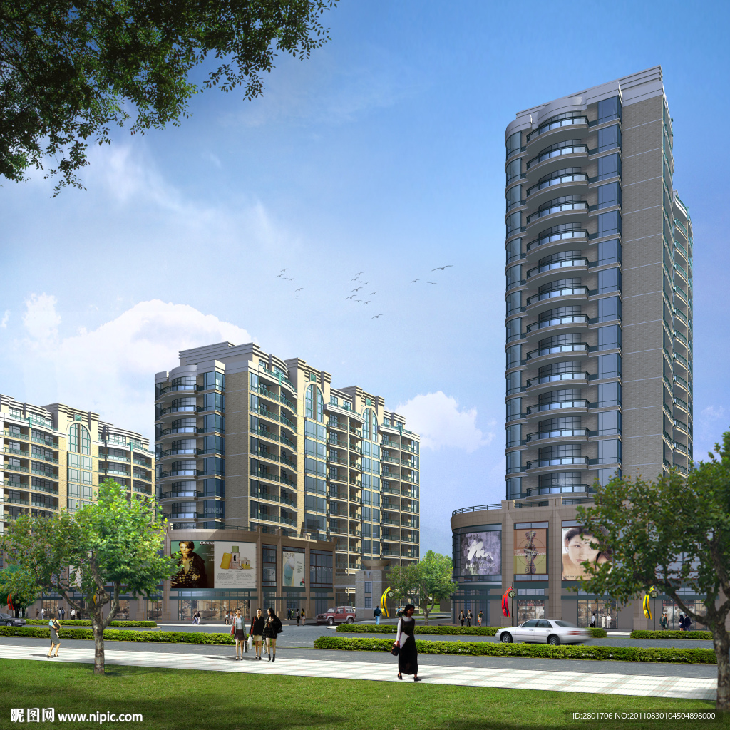 高清晰建筑效果图