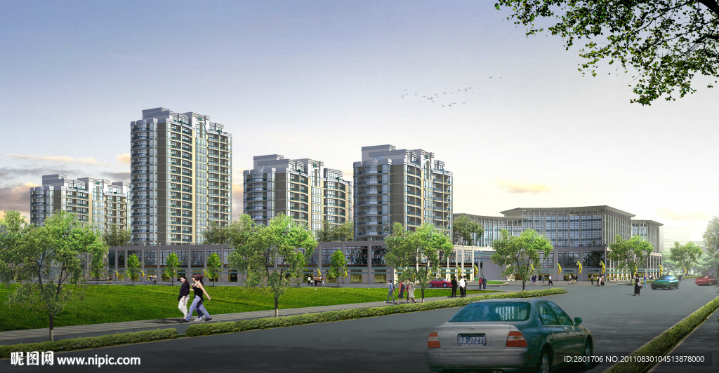 高清晰建筑效果图