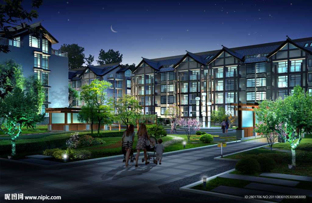 高清晰建筑效果图