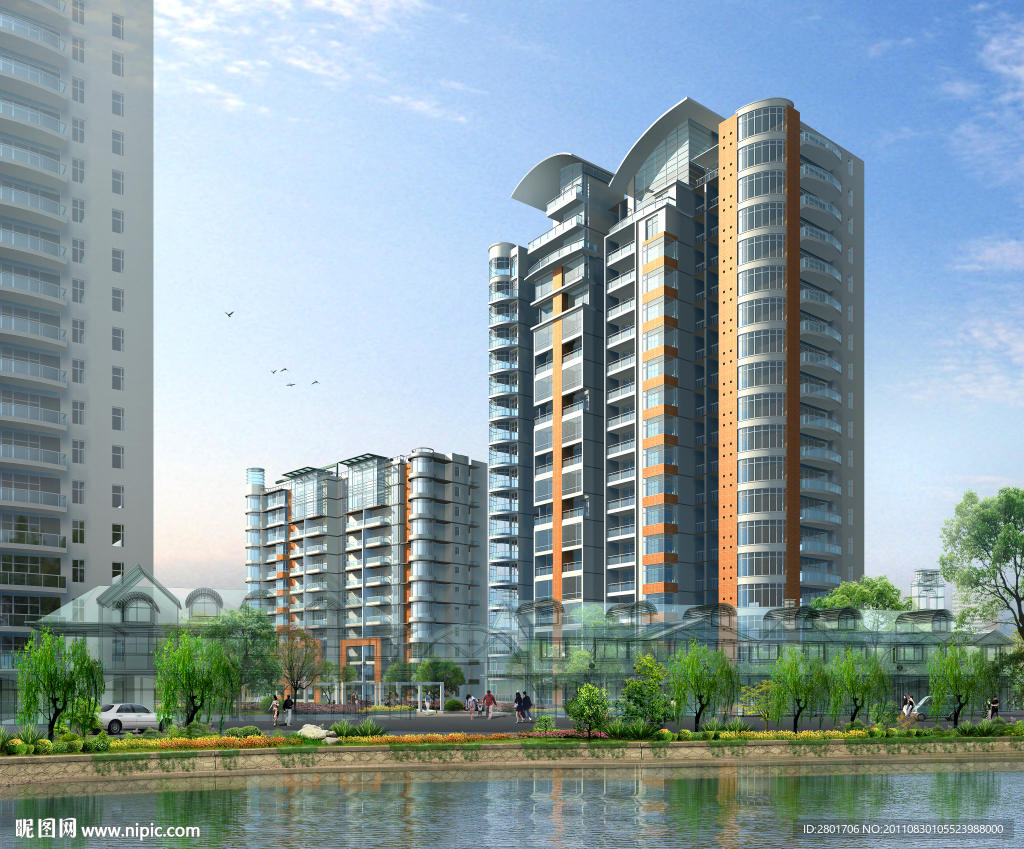 高清晰建筑效果图