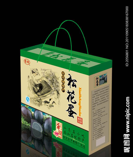 松花蛋包装（展开图）