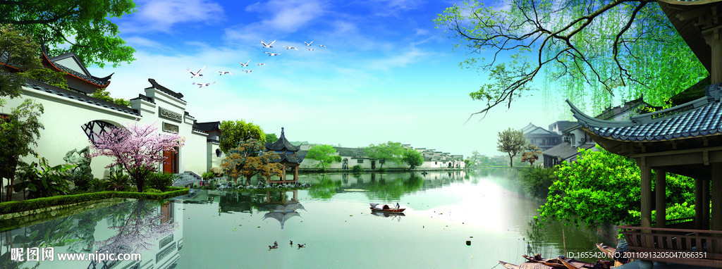 江南风情 山水风景 江南水乡