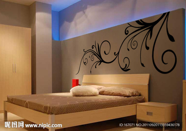 墙贴 贴纸 树枝 爱情鸟