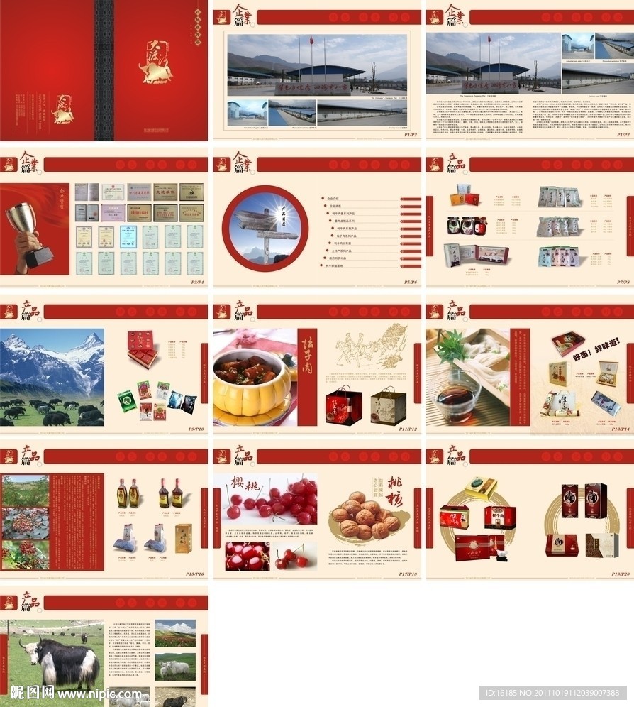 食品公司画册设计