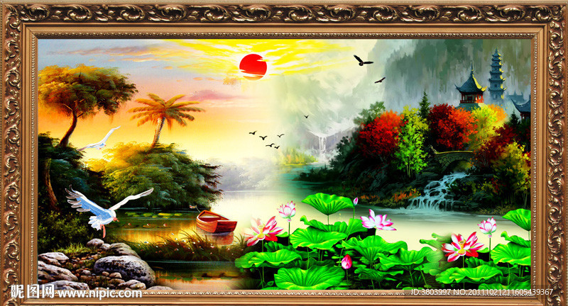 油画风景