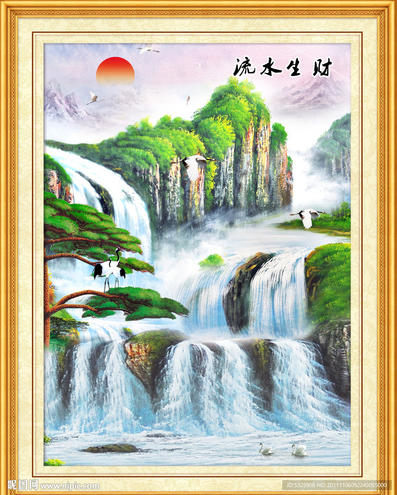 山水画 风景油画