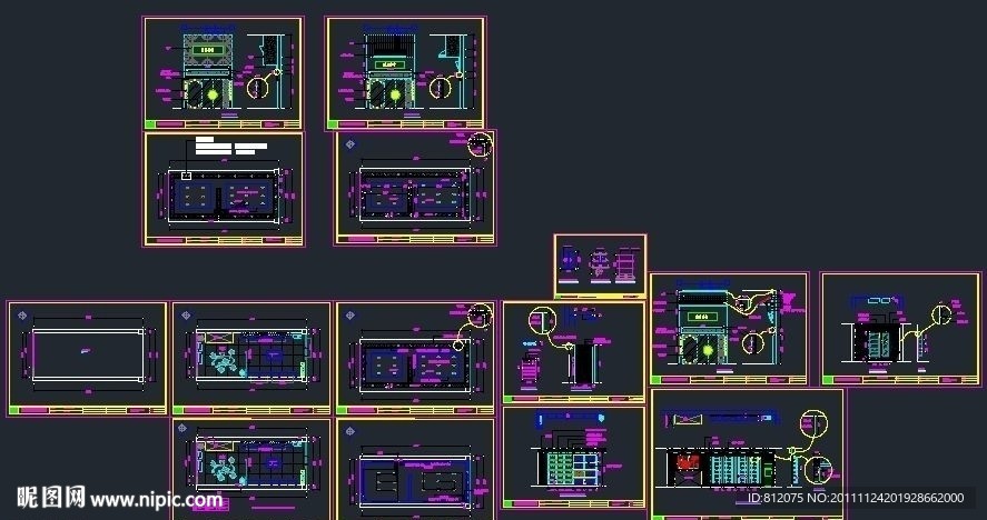 精品茶行施工图