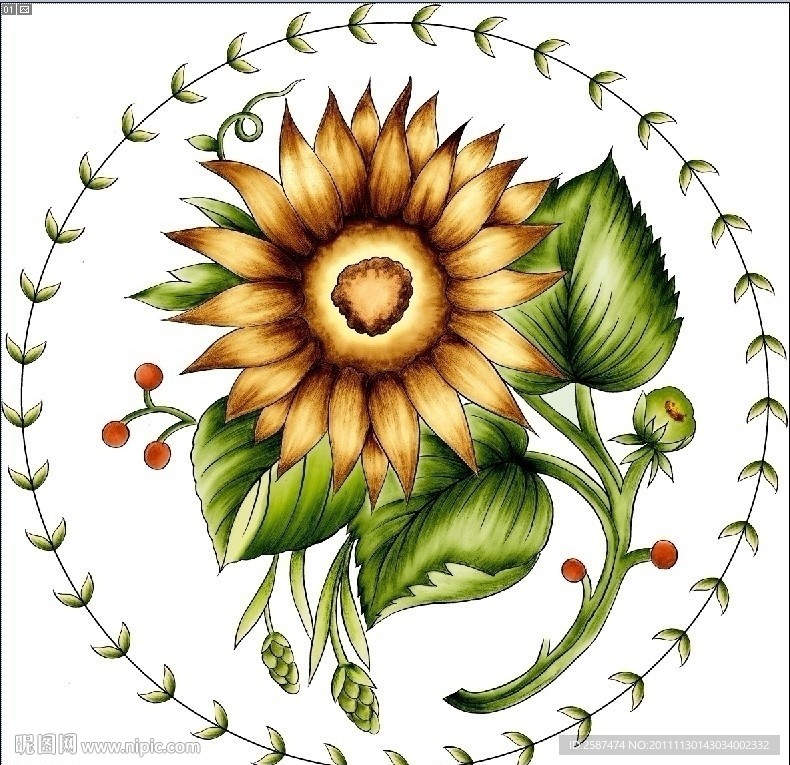 向日葵(通道分层)