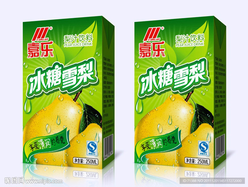 冰糖雪梨饮料包装设计