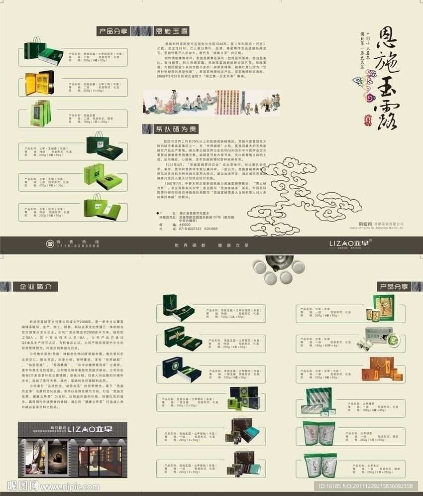 茶叶宣传三折页设计