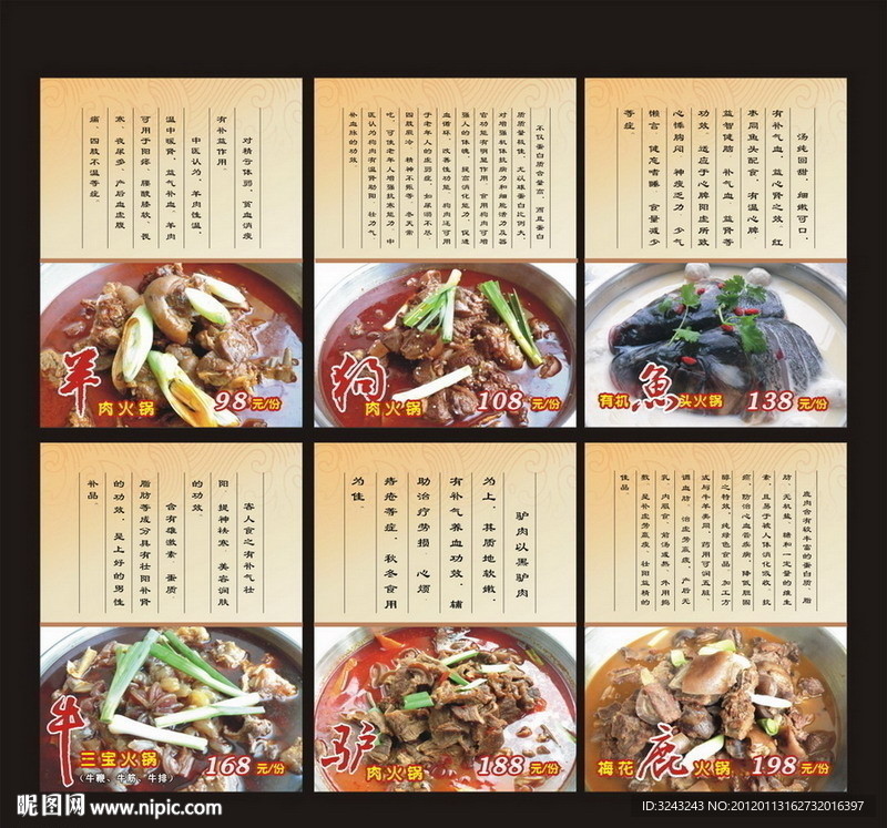 火锅功效展板