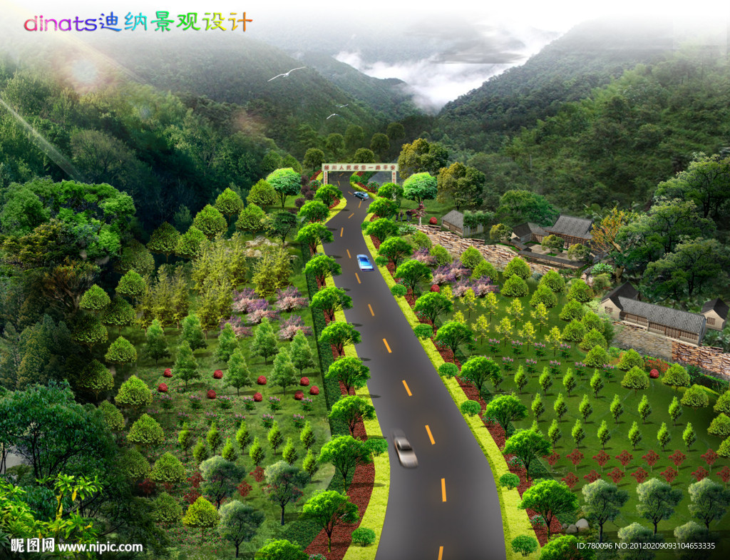 道路绿化效果
