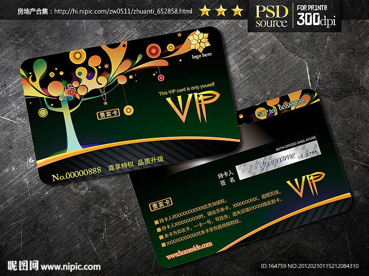 2012VIP卡 贵宾卡分层文件