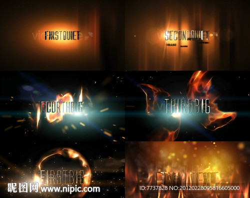 火焰文字宣传片